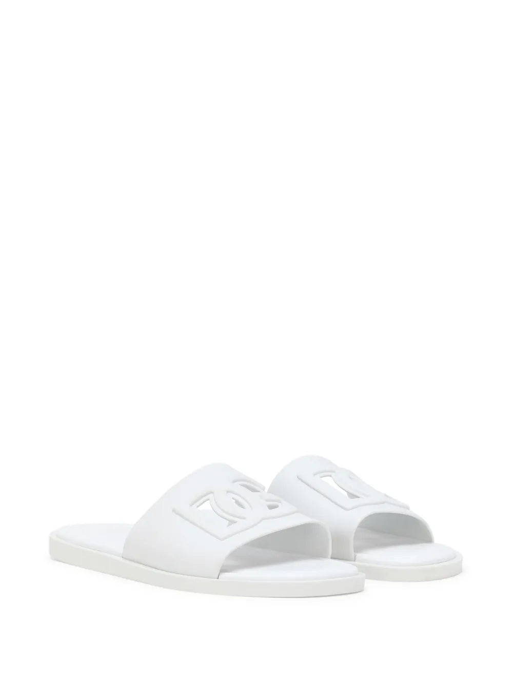 Dolce & Gabbana logo-embossed open-toe slides