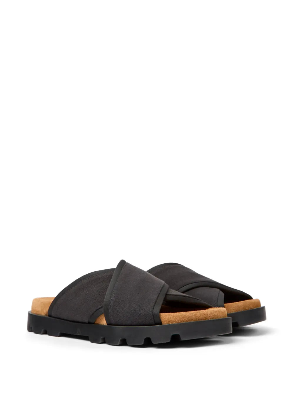 Camper Brutus chunky cross-strap slides