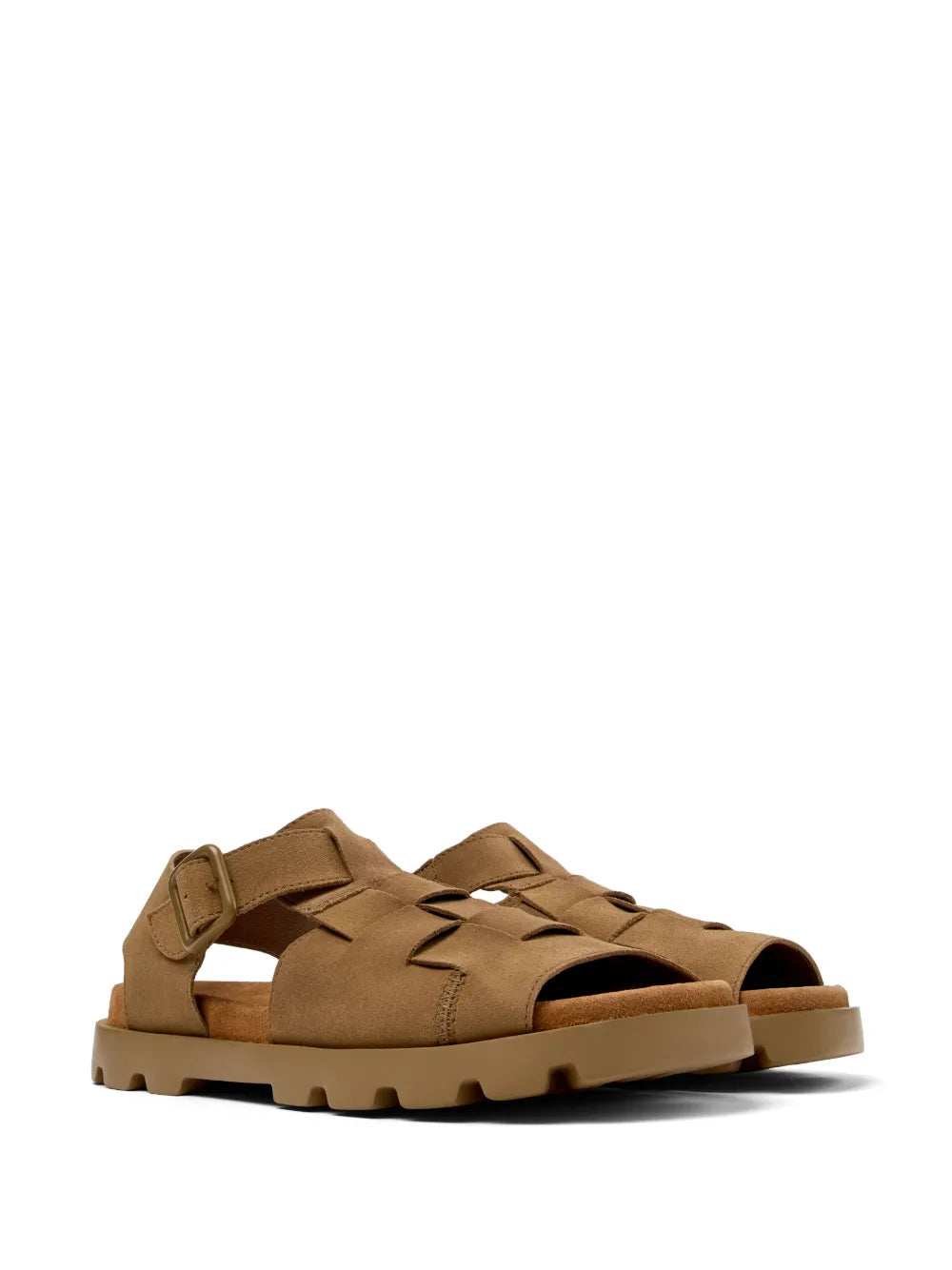 Camper Brutus buckled suede sandals