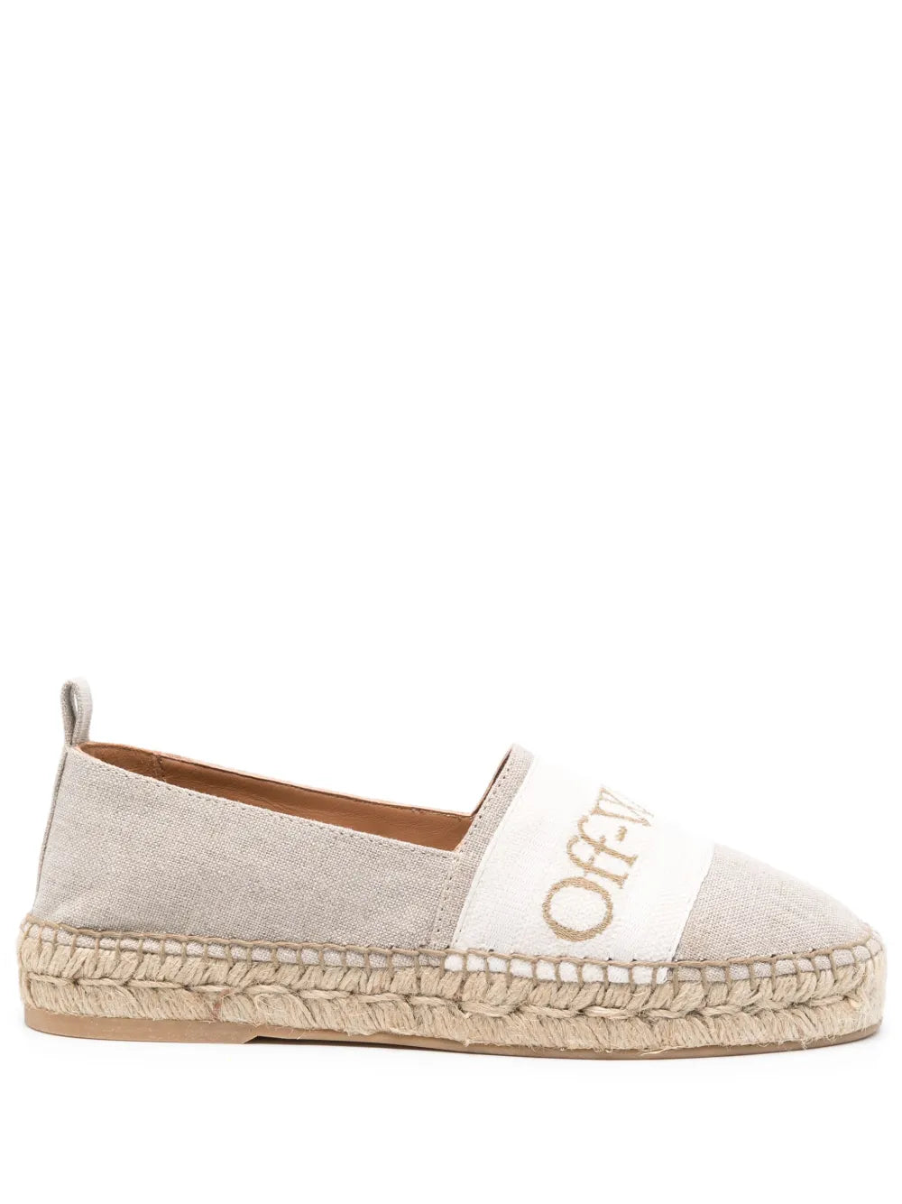 Off-White Bookish linen espadrilles