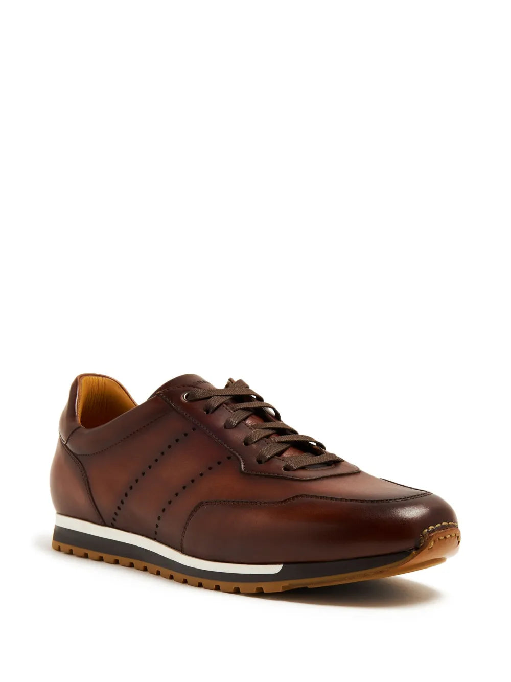 Magnanni lace-up leather sneakers