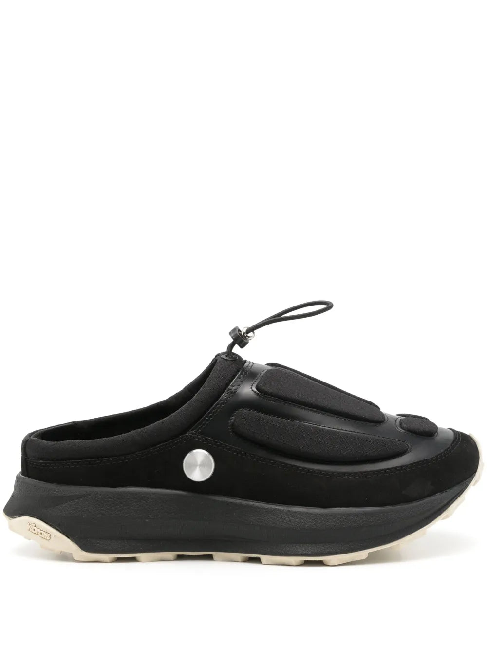 PACE Musmo panelled drawstring mules