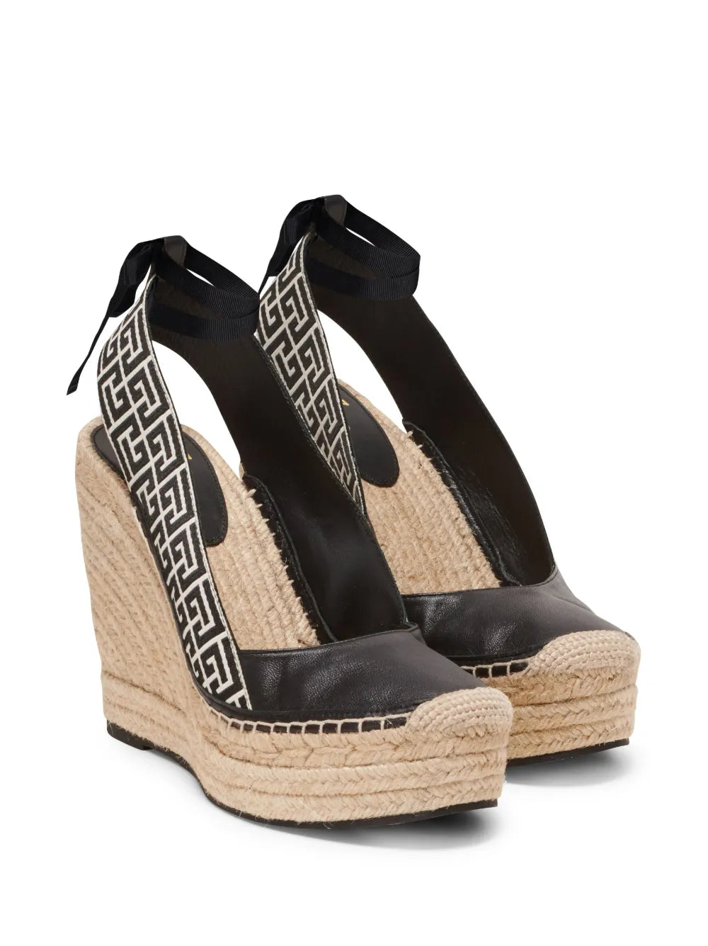 Balmain Alex 75mm monogram espadrilles