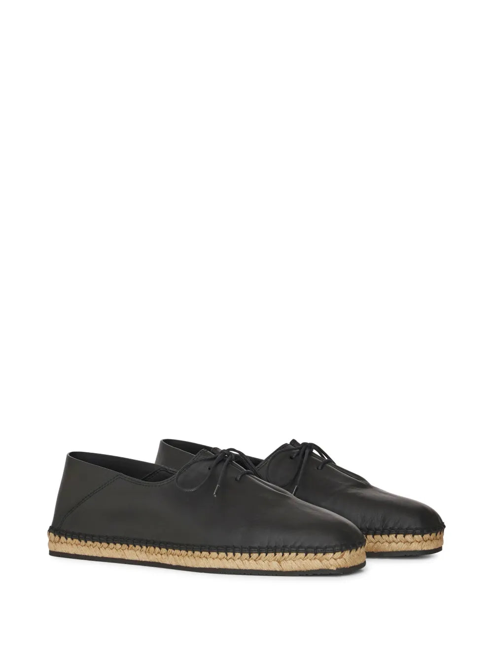ETRO square-toe leather espadrilles