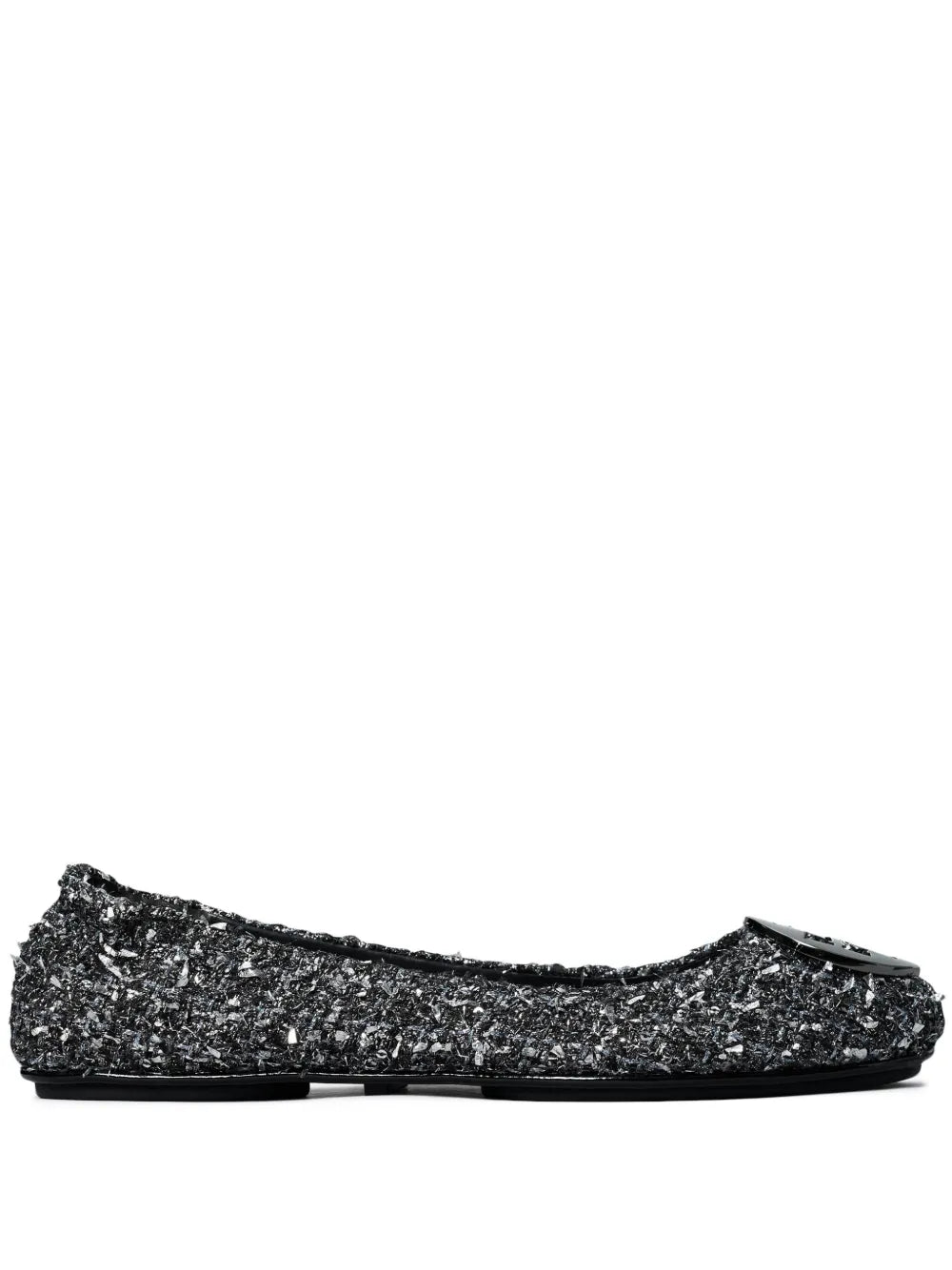 Tory Burch Minnie Travel tweed ballerina shoes