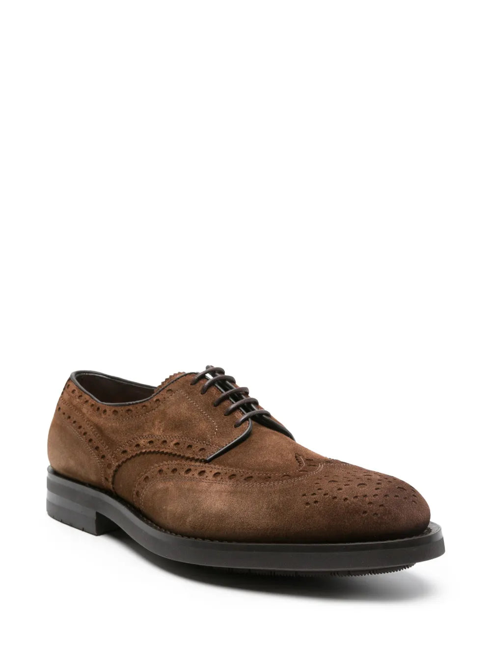 Santoni suede Derby shoes