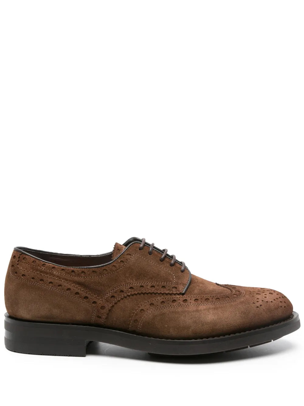 Santoni suede Derby shoes