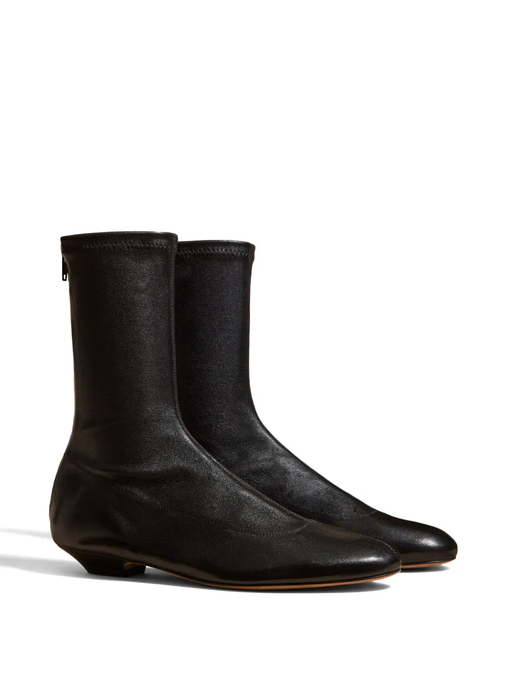 KHAITE The Apollo leather ankle boots