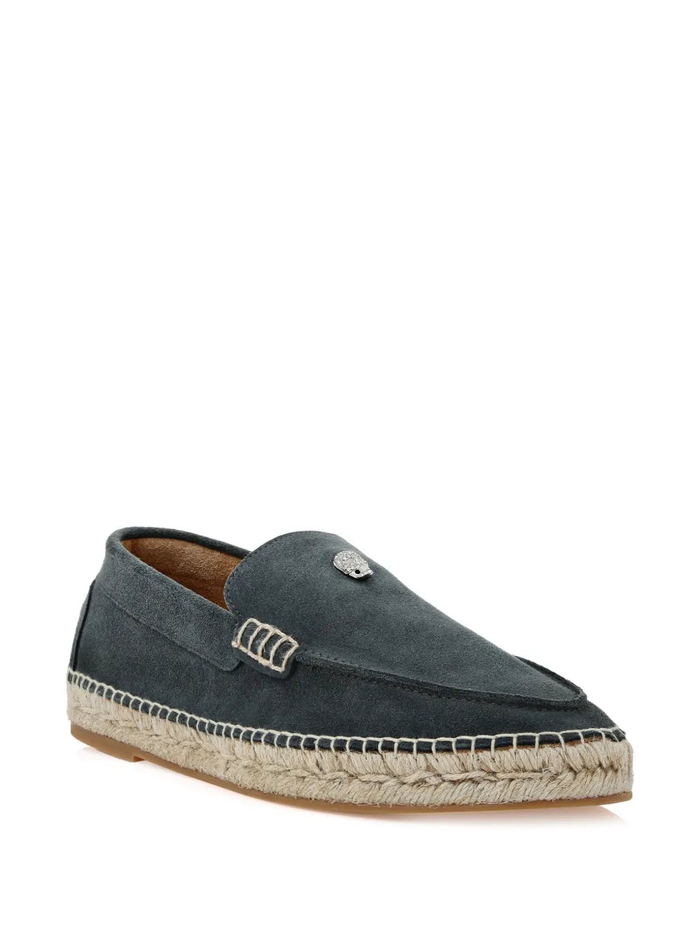 Philipp Plein skull-embellishment suede espadrilles