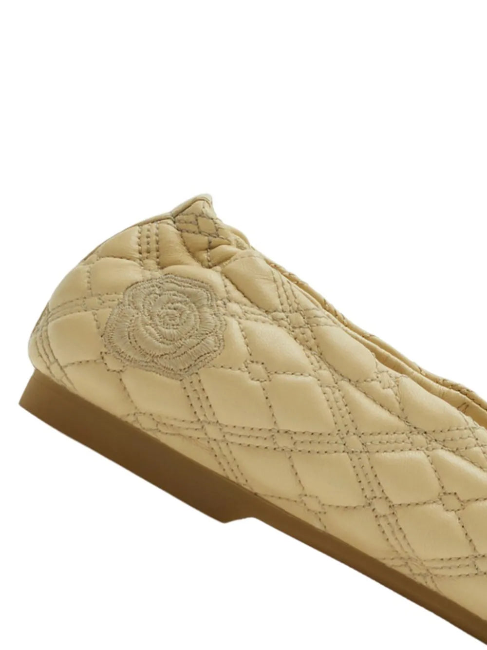 Burberry quilted leather ballerina shoes
