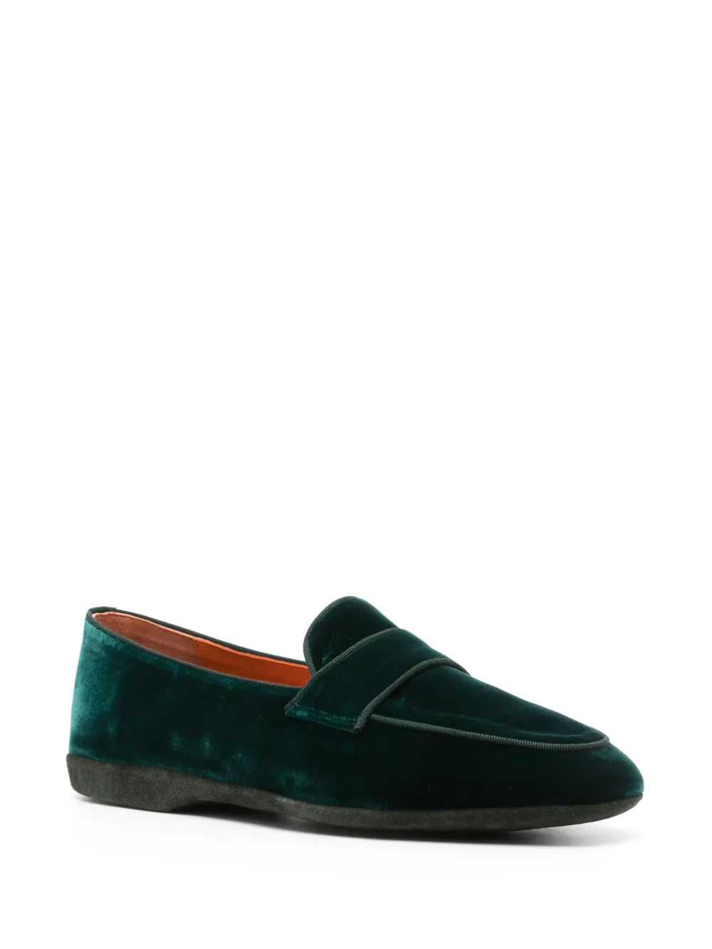 Santoni velvet slip-on slippers