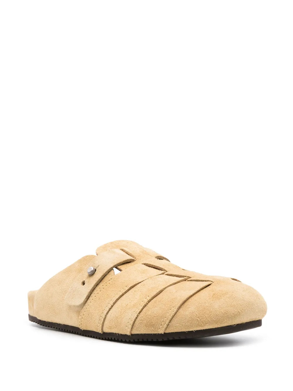 Buttero round-toe suede slippers
