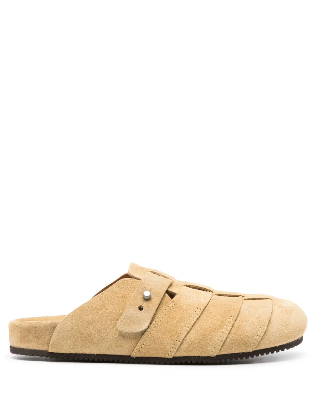 Buttero round-toe suede slippers