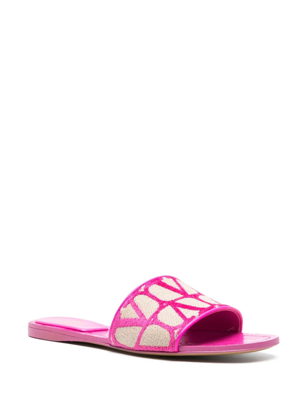 Valentino Garavani Toile Iconographe leather slides