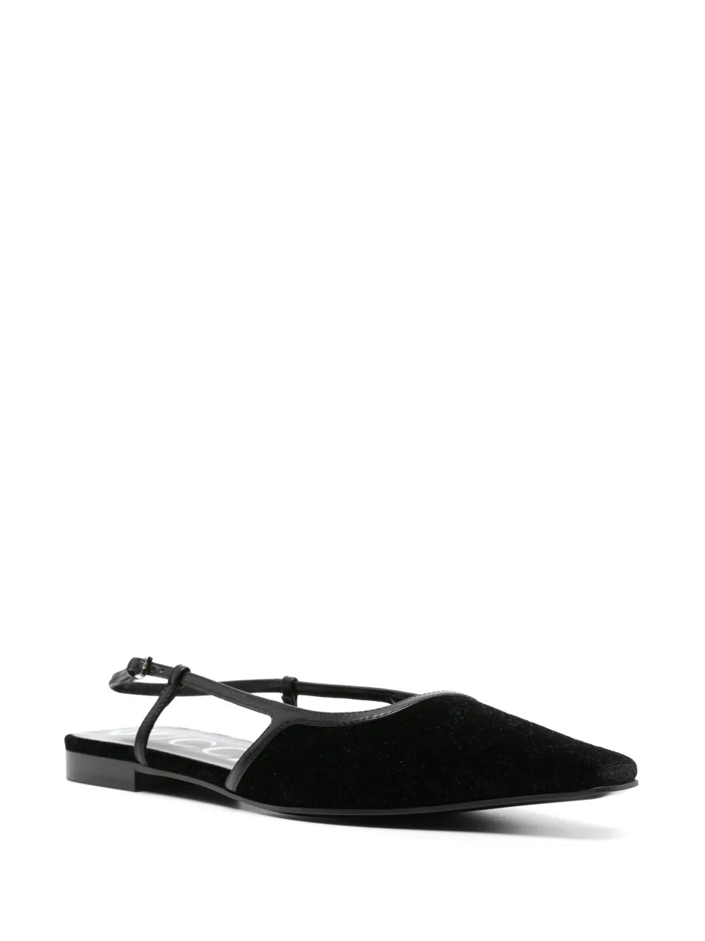 Gucci GG velvet ballerina shoes