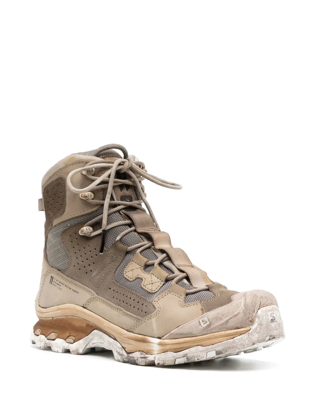 Boris Bidjan Saberi panelled-design leather sneakers