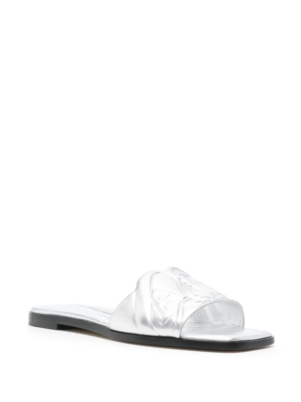 Alexander McQueen embossed-logo slides