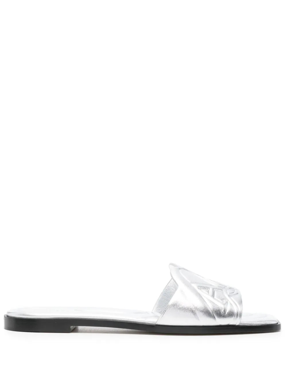 Alexander McQueen embossed-logo slides