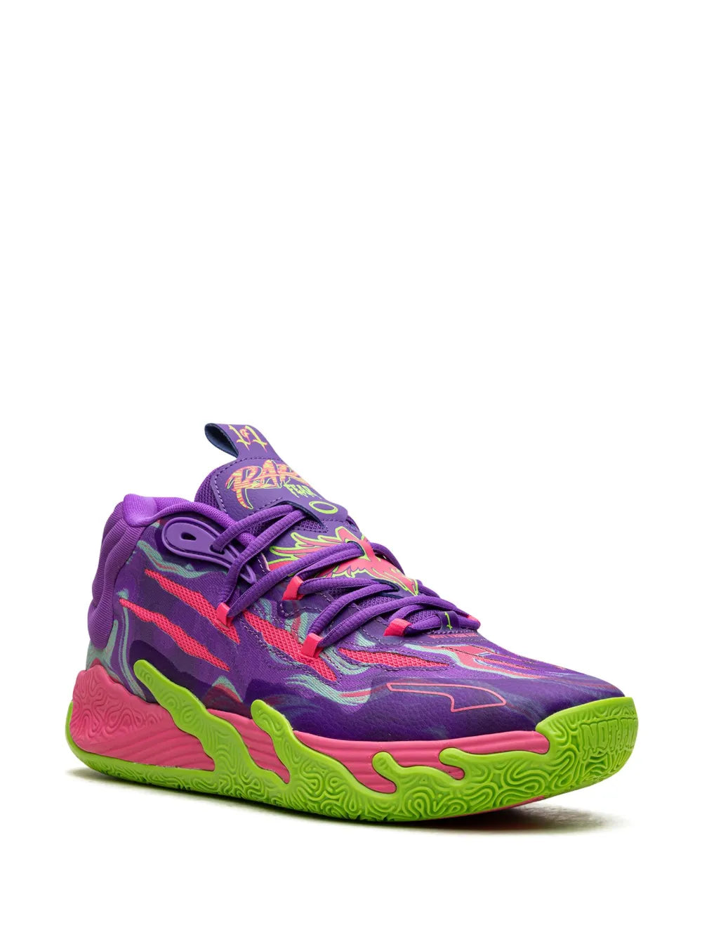 PUMA MB.03 Toxic "Purple Glimmer/Green Gecko" sneakers
