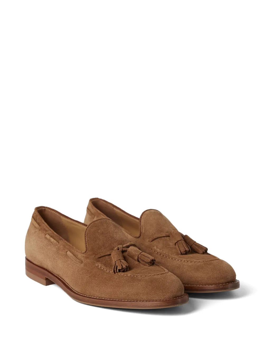 Brunello Cucinelli tassel-embellished suede loafers