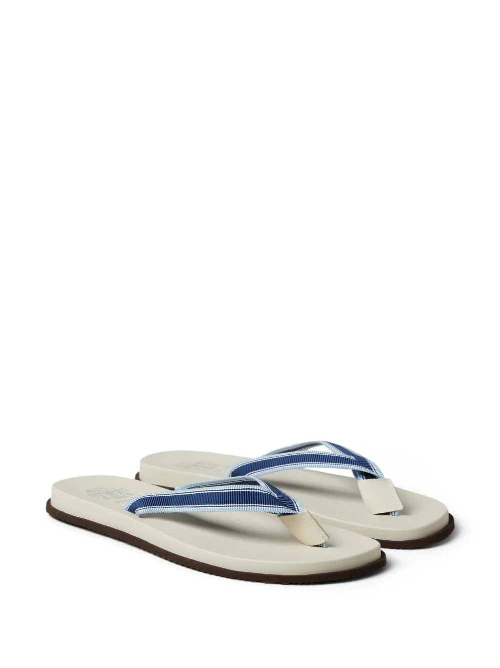 Brunello Cucinelli leather flip flops