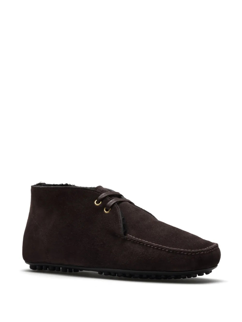 Car Shoe fur-lined suede driving boots