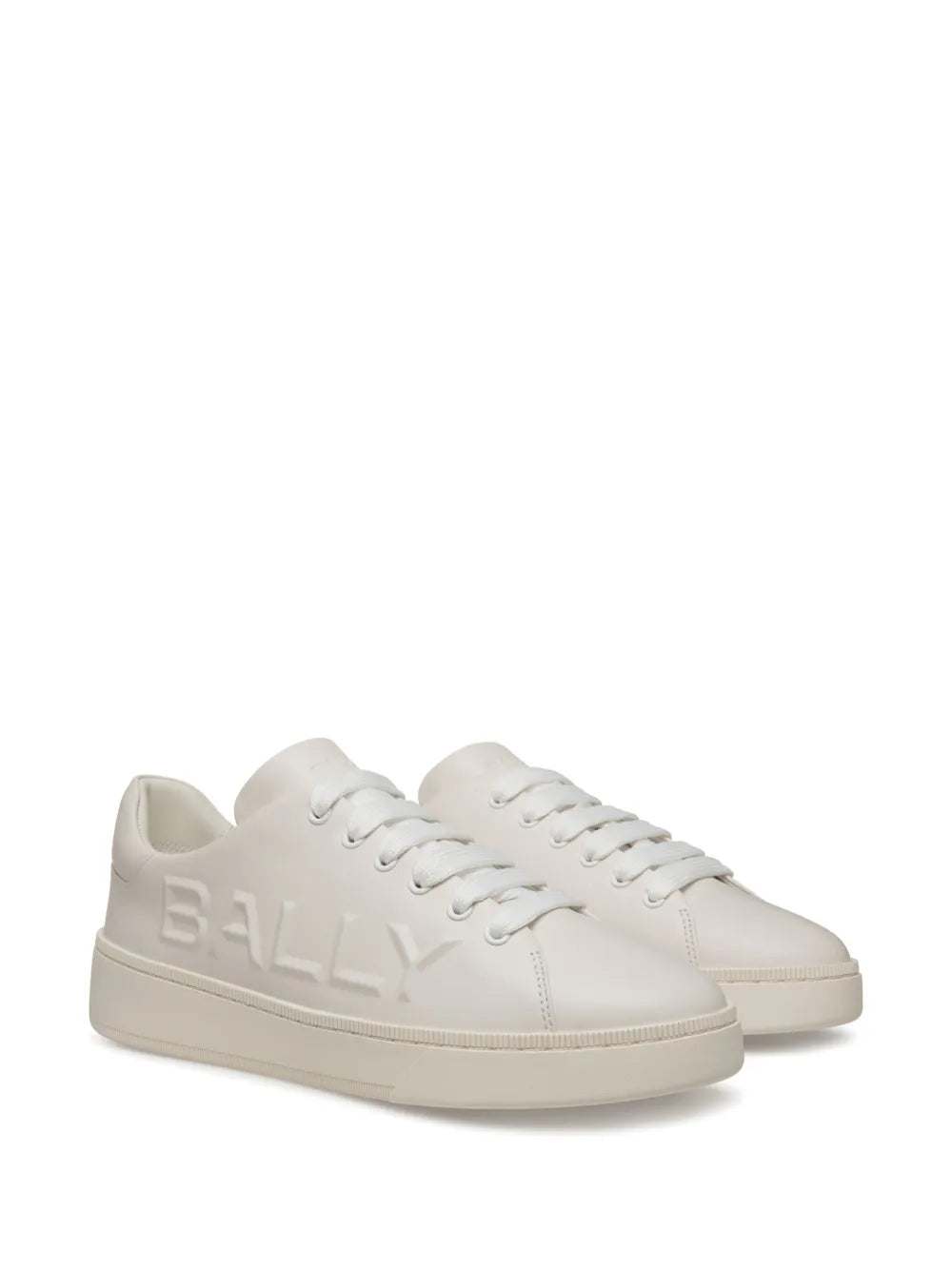 Bally Raise logo-embossed leather trainers