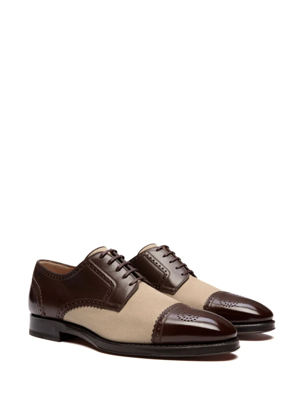 Bally panelled leather derby shoes
