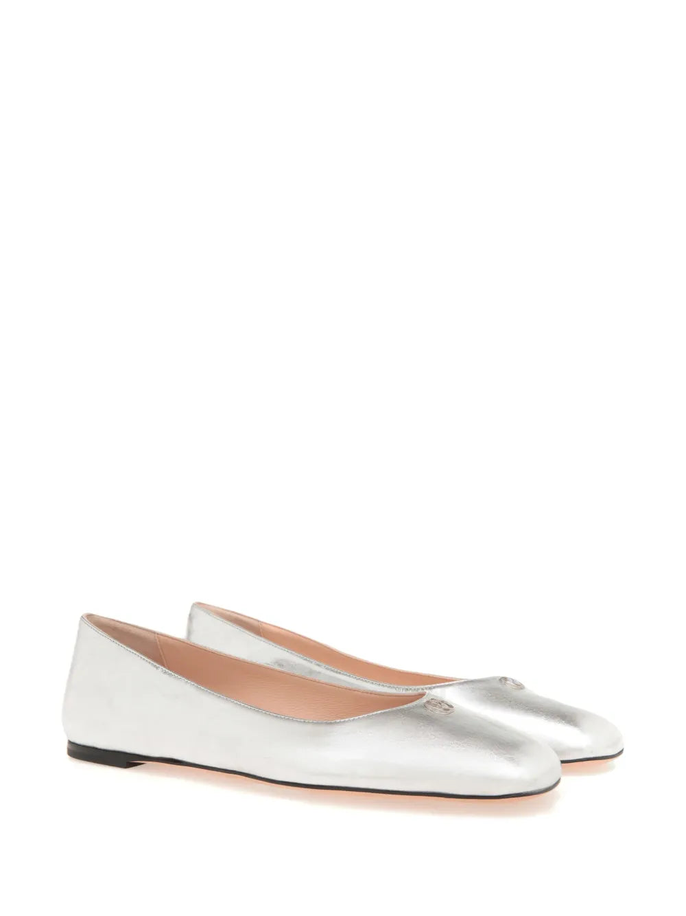 Bally Emblem logo-plaque leather ballerina flats