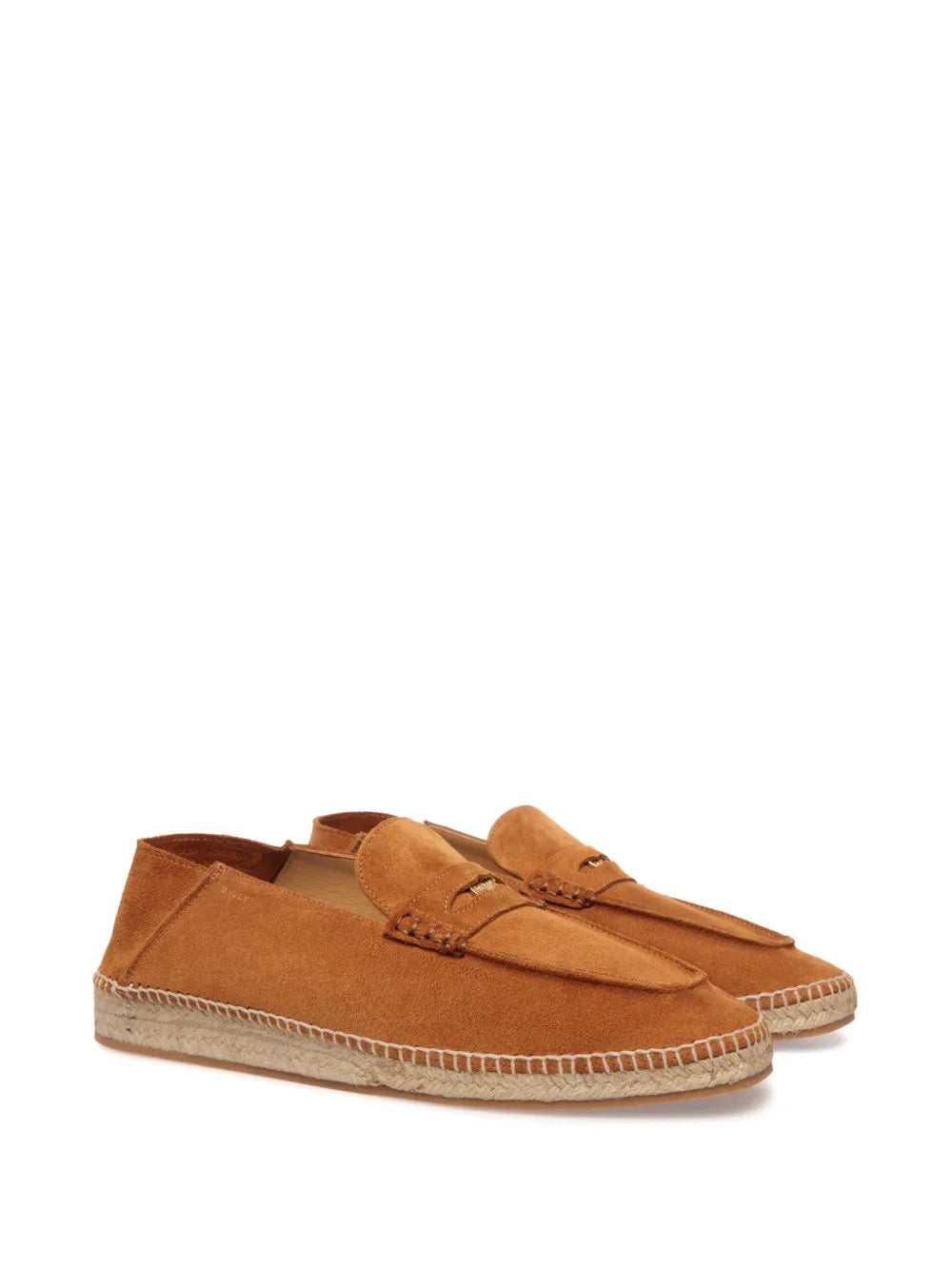 Bally logo-stamp suede espadrilles