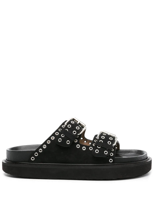 ISABEL MARANT Lennya eyelet-embellished sandals