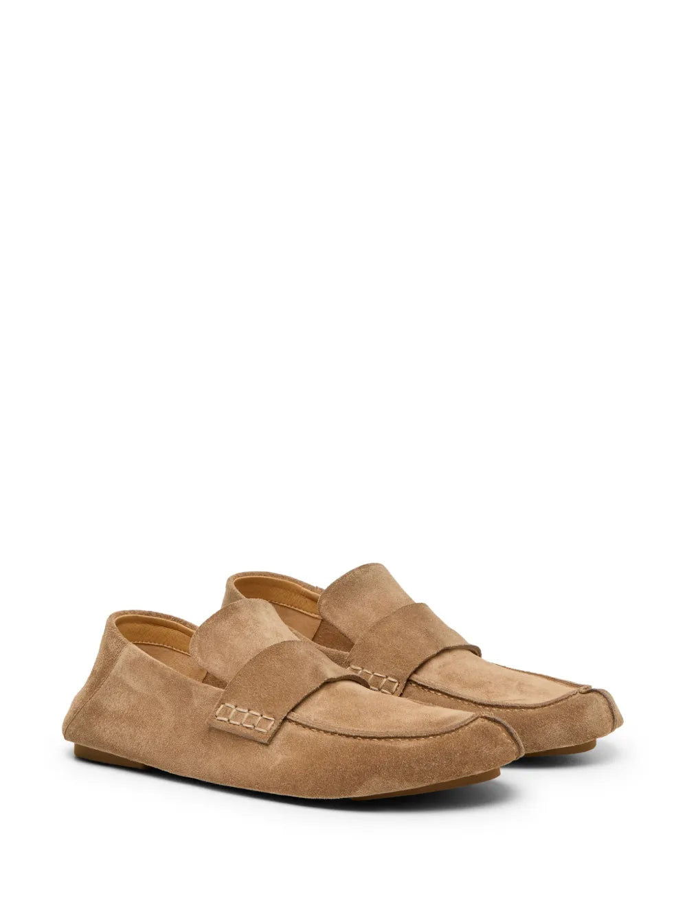 Marsèll round-toe suede loafers