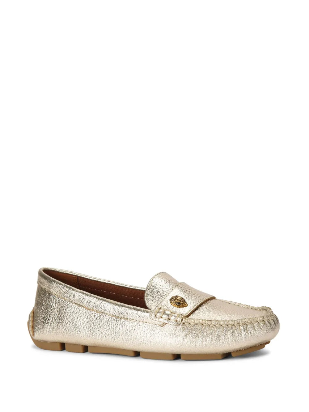 Kurt Geiger London Eagle Driver metallic loafers
