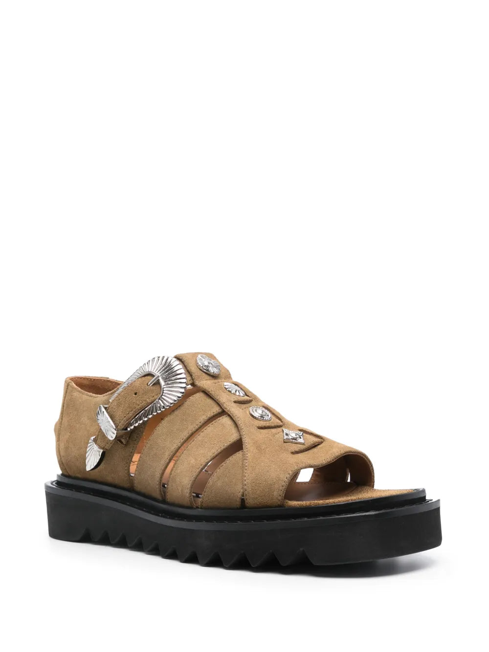 Toga Virilis caged leather sandals