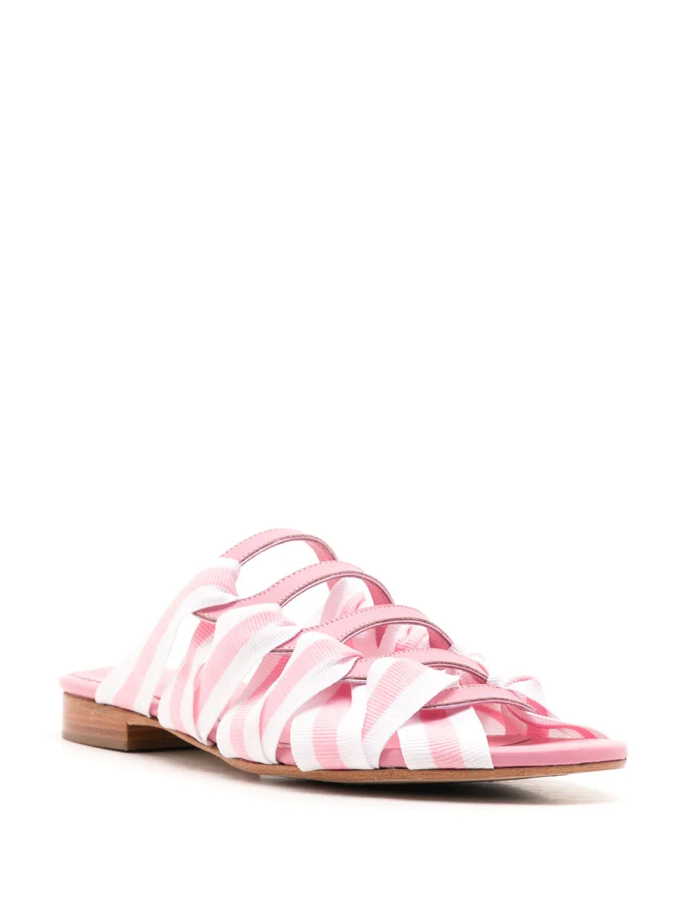 Sarah Chofakian Mia stripe-detailing slides