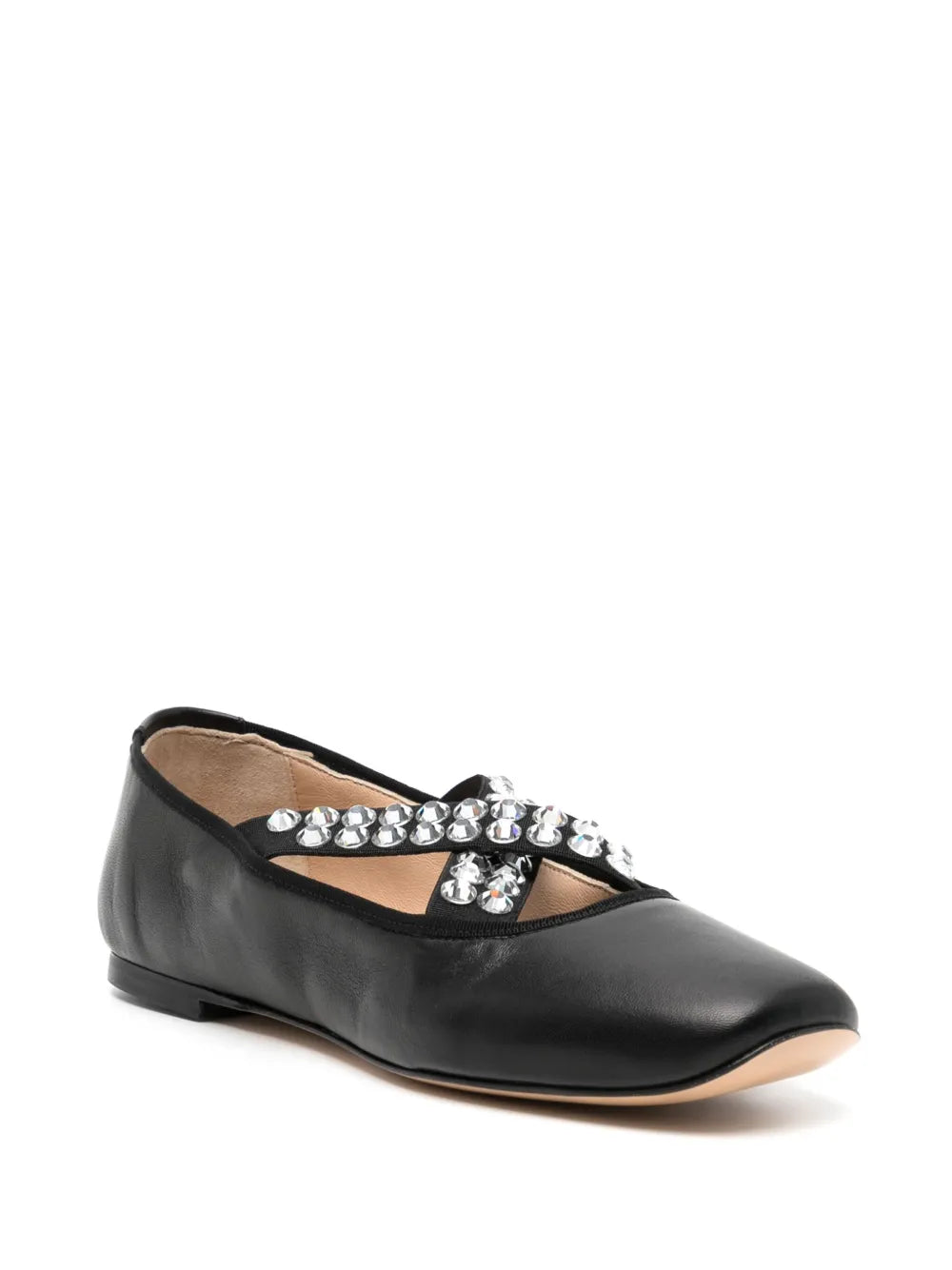 Casadei crystal-embellished ballerina shoes