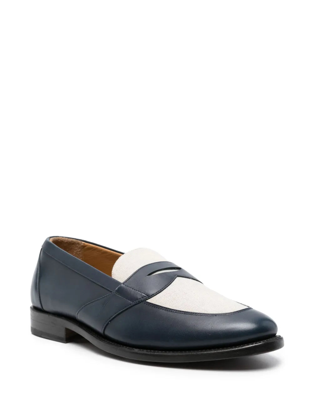 FURSAC colourblock panelled loafers