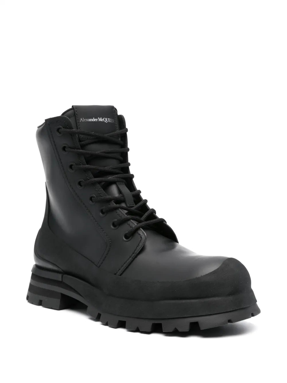 Alexander McQueen lace-up leather boots