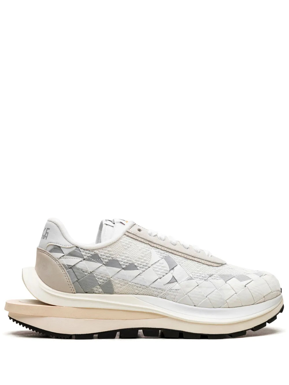 Nike x sacai x Jean Paul Gaultier Vaporwaffle Woven "Mix White" sneakers