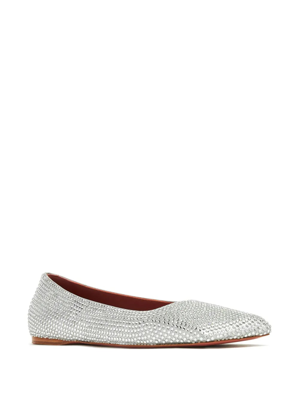Amina Muaddi Ane crystal-embellished ballerina shoes
