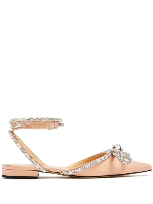 MACH & MACH Double Bow flat sandals