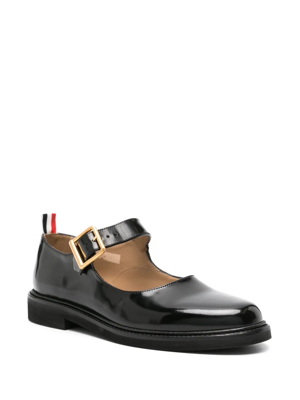 Thom Browne grosgrain-tab leather loafers