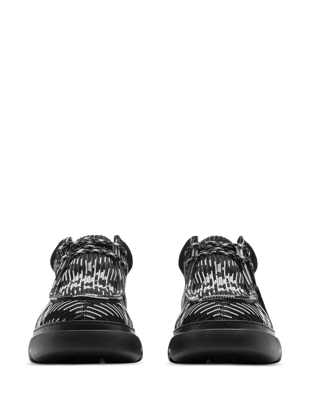Burberry checked round-toe derby shoes