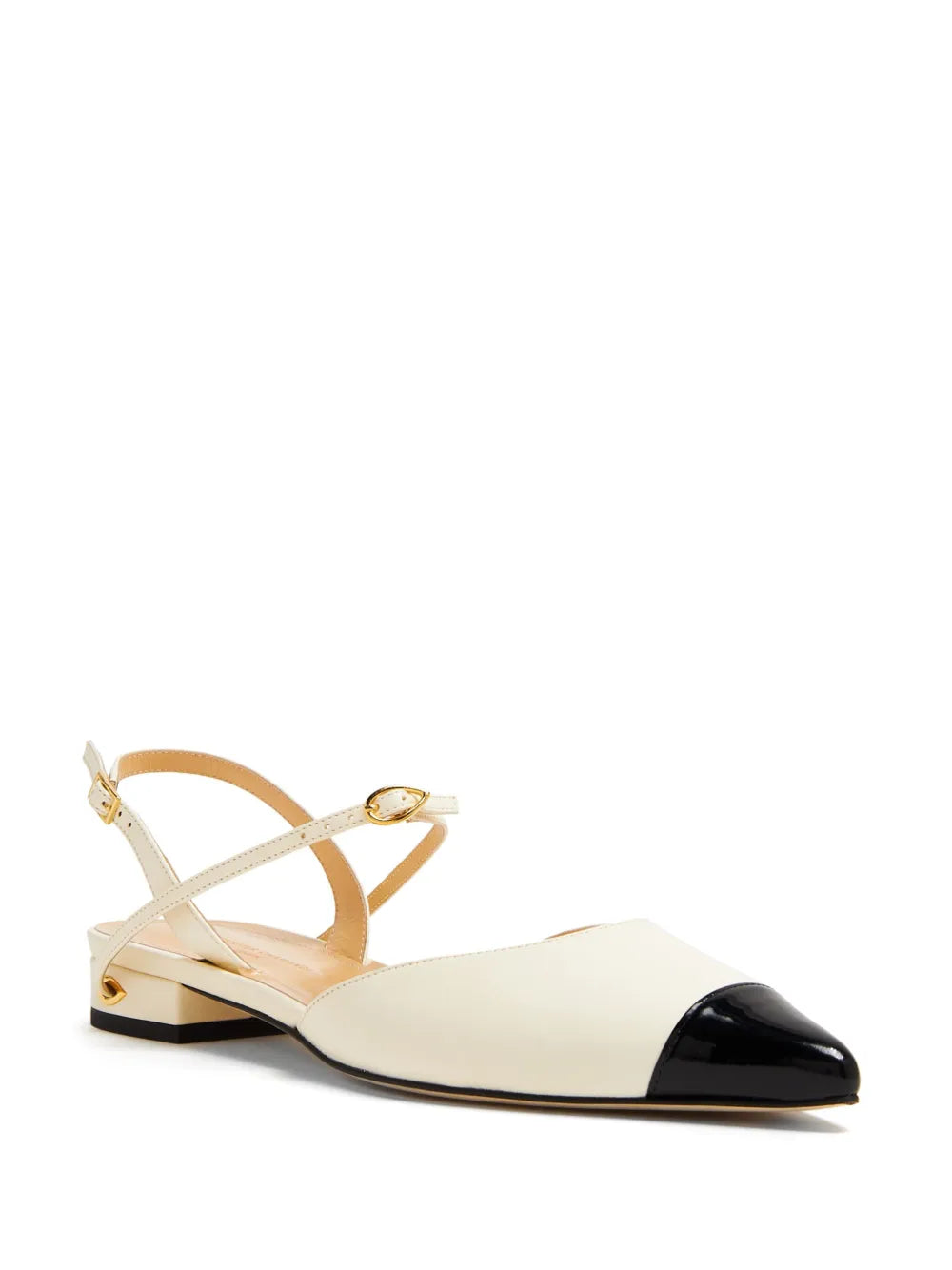 Jennifer Chamandi bi-colour leather ballerina shoes