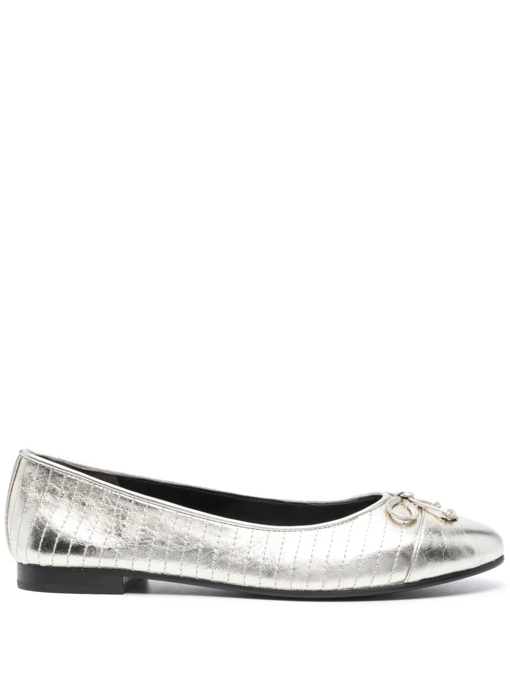 Tory Burch cap-toe quilted ballerina shoes