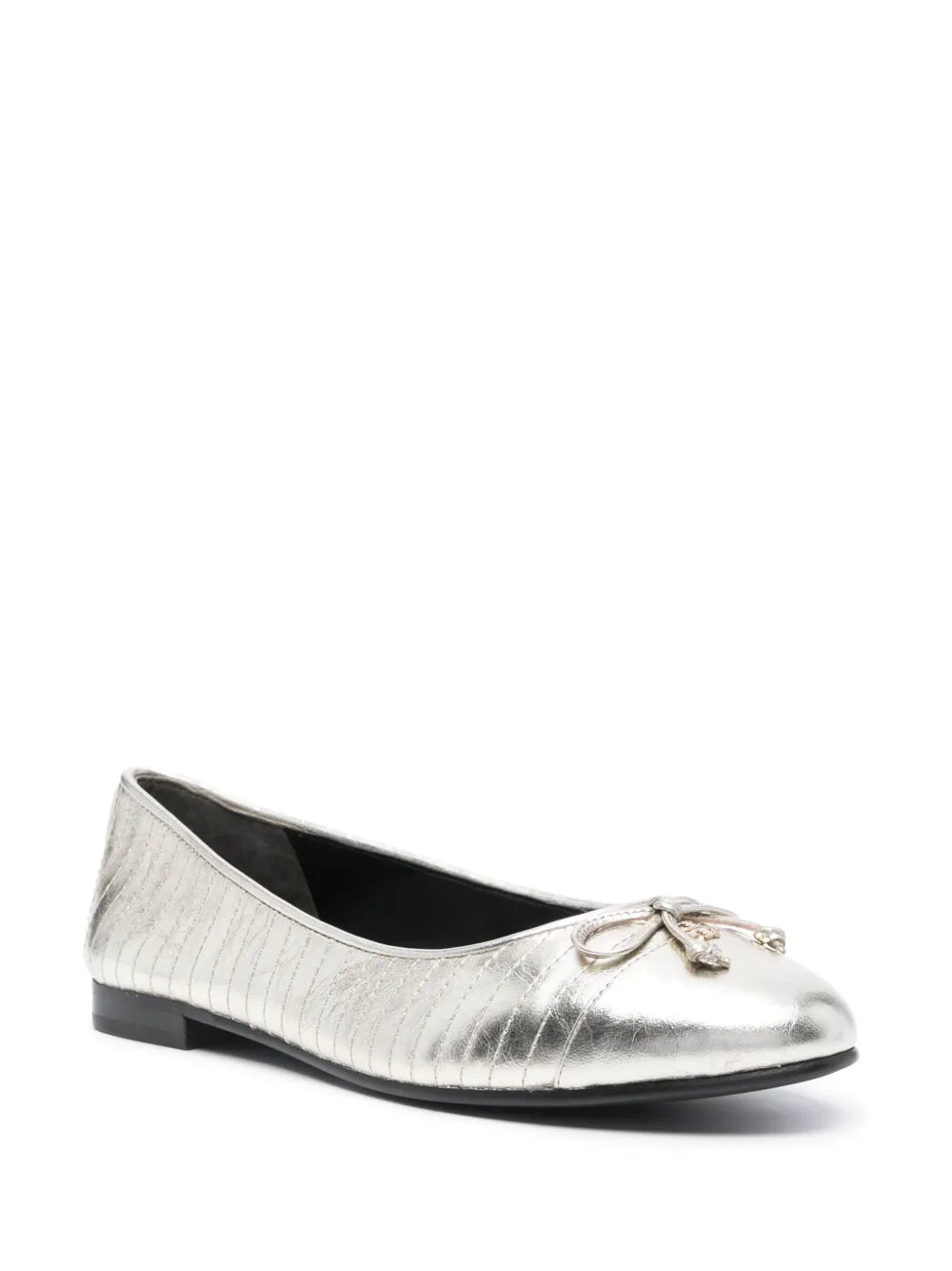 Tory Burch cap-toe quilted ballerina shoes