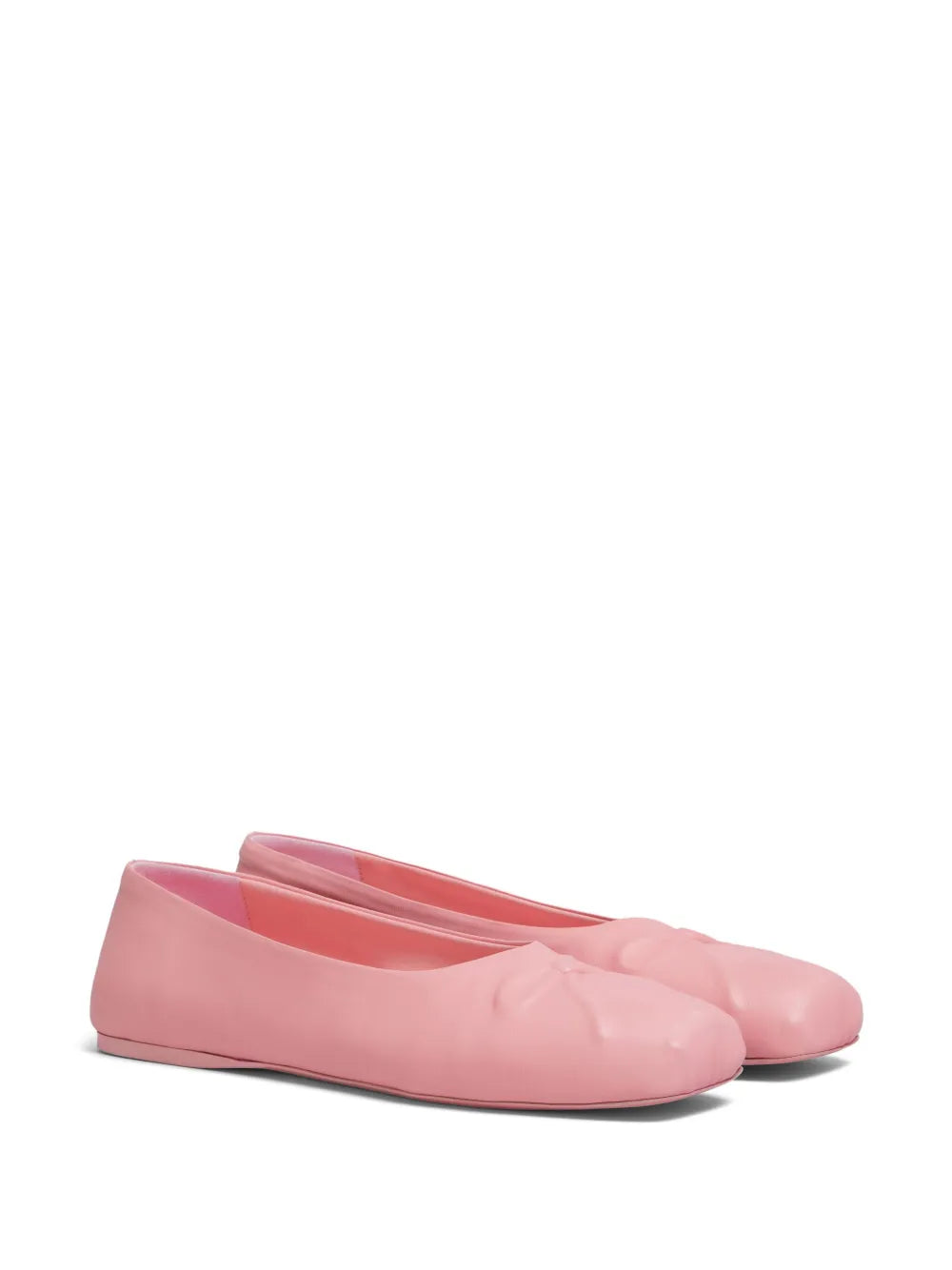 Marni bow leather ballerina shoes