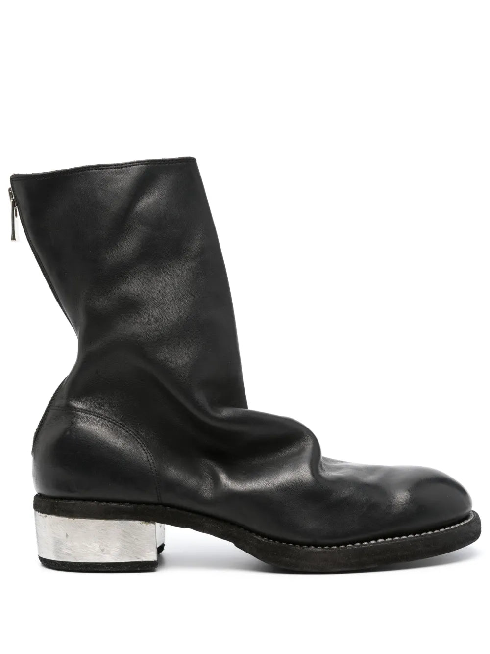 Guidi round-toe leather boots