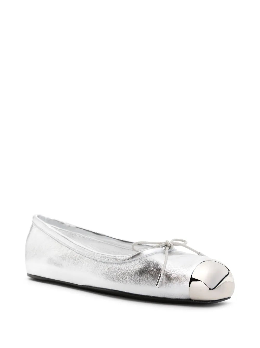 Alexander McQueen Punk metallic ballerina shoes