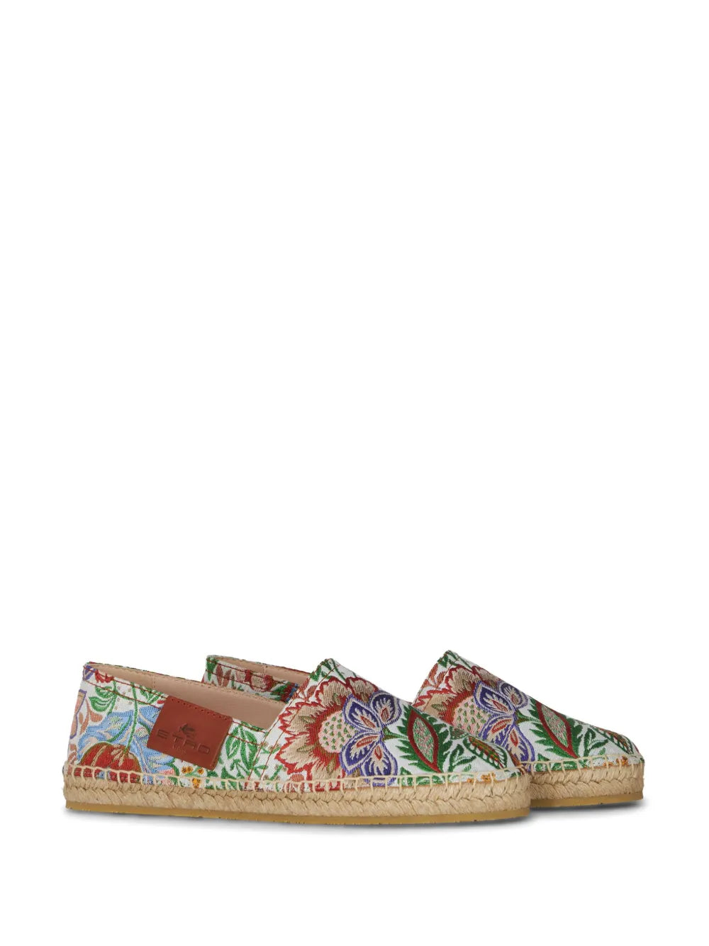 ETRO logo-appliqué floral-embroidery espadrilles